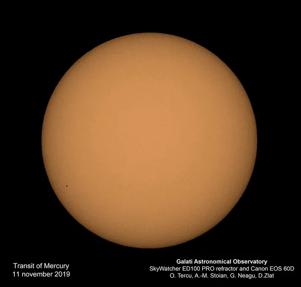 Tranzitul lui Mercur din 11 noiembrie 2019, în imagini