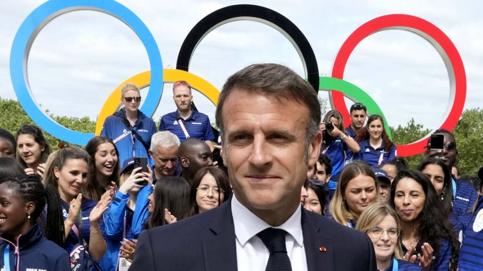 Emmanuel Macron a vizitat Satul Olimpic înainte de Jocurile de la Paris 2024