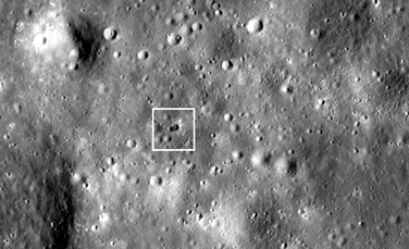 Craterul rachetei prăbușite pe Lună a fost găsit de astronomi