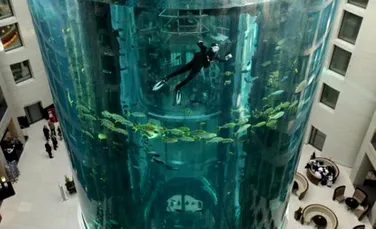 Incredibil: Un lift in interiorul unui acvariu (FOTO)
