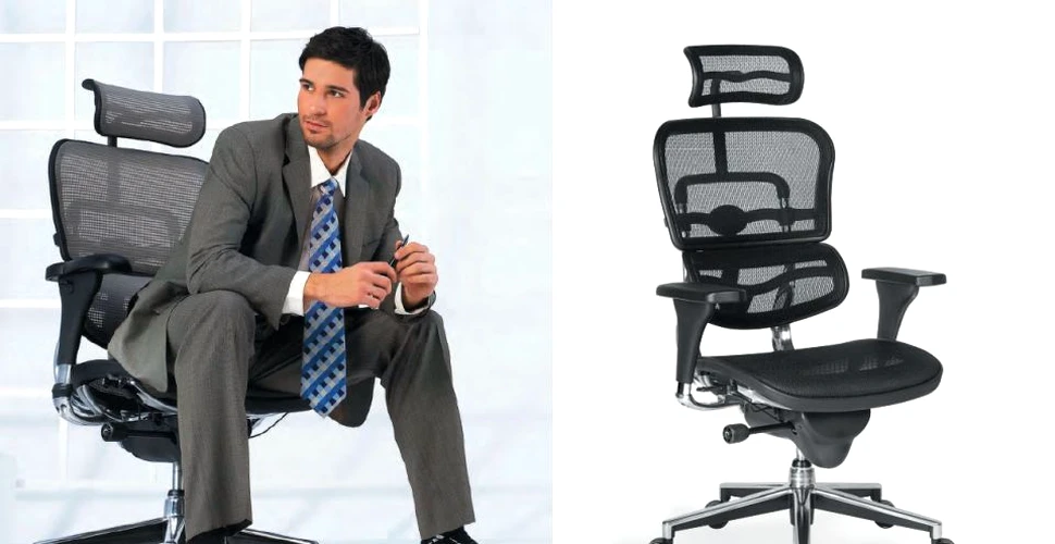 (P) Scaunele ergonomice te ajută să adopţi o poziţie corectă la birou