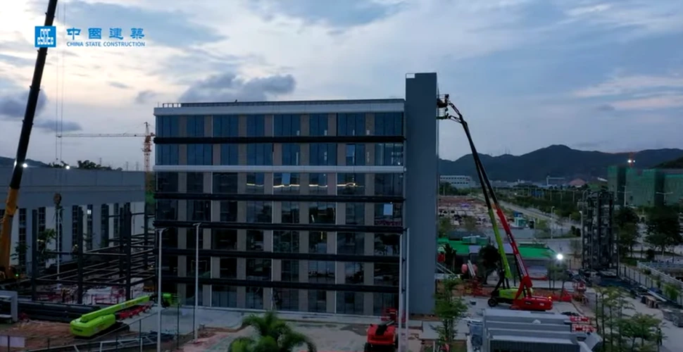 Chinezii au construit un hotel cu șapte etaje în numai 12 zile