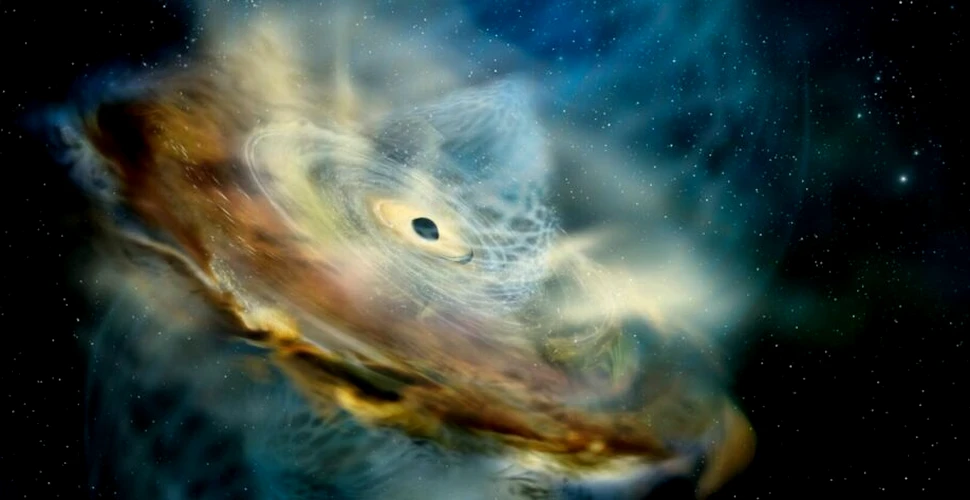 Inversarea câmpului magnetic al unei găuri negre supermasive, observată de astronomi