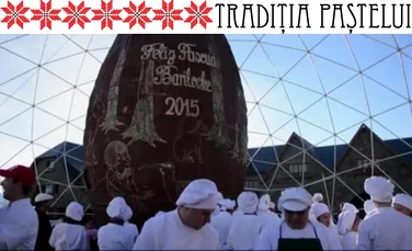 Un ou uriaş din ciocolată, considerat „cel mai mare ou de Paşte din lume”, prezentat în Argentina