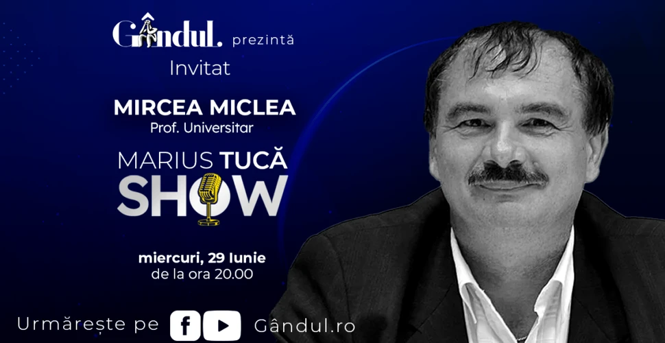 Marius Tucă Show începe miercuri, 29 iunie, de la ora 20.00, live pe gandul.ro cu o nouă ediție specială