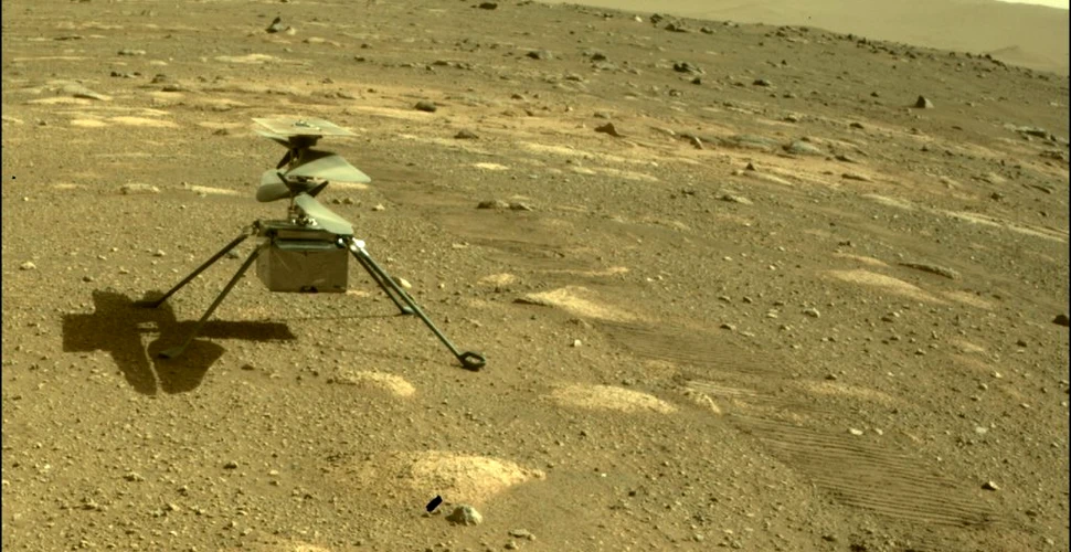 Elicopterul Ingenuity a atins o viteză record în timpul celui de-al treilea zbor pe Marte