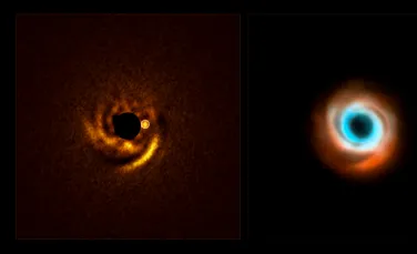 Astronomii au observat cum o planetă nou-născută sculptează praful din jurul ei