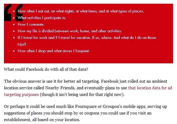 Ce ar putea Facebook face cu datele utilizatorilor