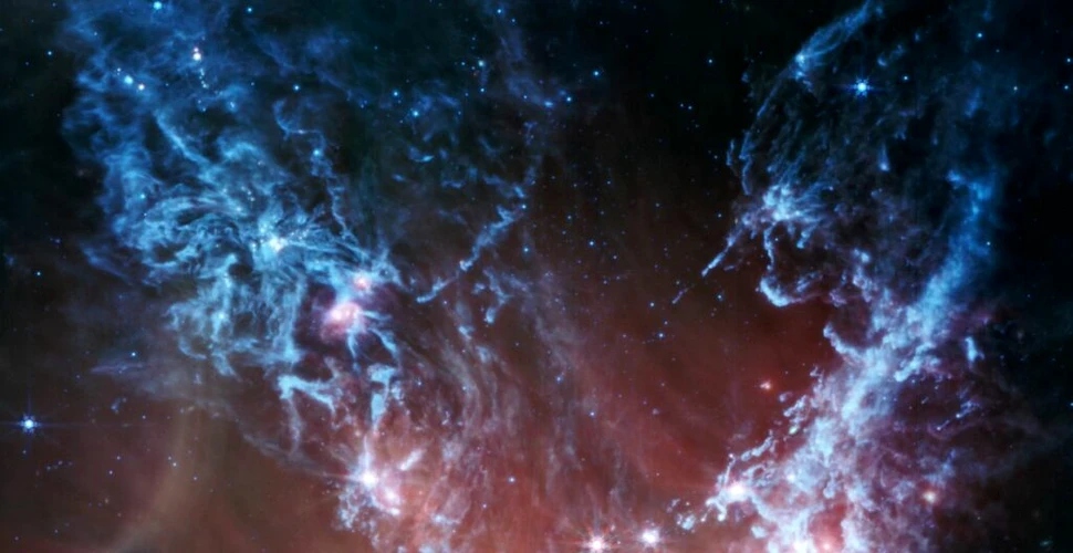 „Ochii” Telescopului Webb au surprins peisajul cosmic spectaculos din roiul NGC 346