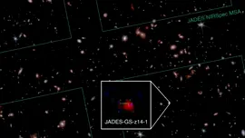 Telescopul Webb și-a doborât propriul record pentru cea mai îndepărtată galaxie cu MoM-z14