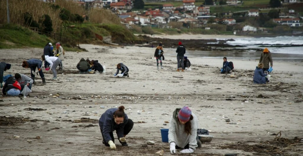 Cum au ajuns milioane de bucăți de plastic pe plajele din nord-vestul Spaniei?