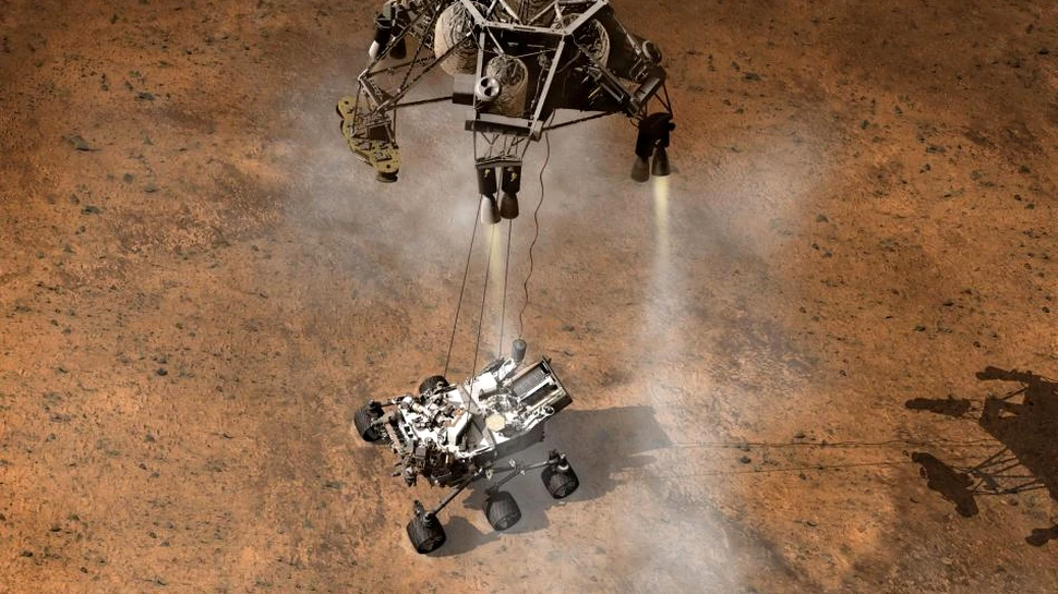 Şapte minute de teroare sau coborârea rover-ului pe Marte (VIDEO)