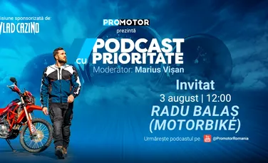 ProMotor lansează „Podcast cu Prioritate” #109. Radu Balaș (MotorBike) vorbește despre India, MotorBike Academy și viitorul creatorilor de conținut în era AI