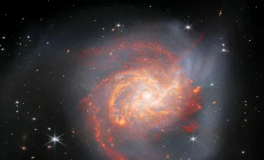 Rămășițele unei coliziuni galactice, surprinse de Telescopul Webb