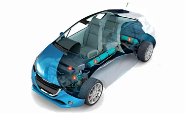 Maşina care merge cu aer. Modelul conceput de Peugeot Citroen va intra curând în producţia de serie
