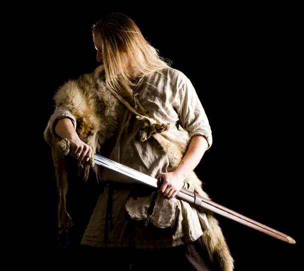 Un cavaler medieval din Scandinavia.