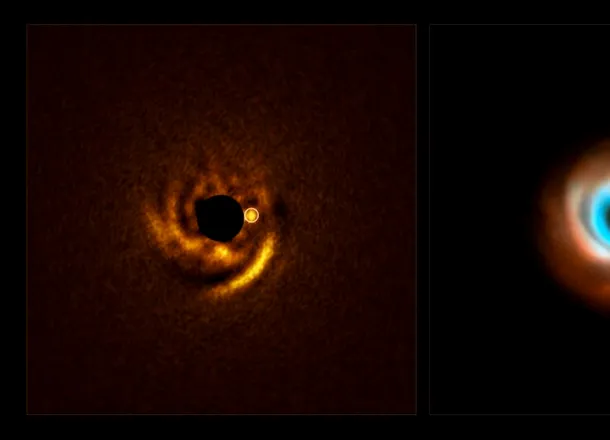 Astronomii au observat cum o planetă nou-născută sculptează praful din jurul ei