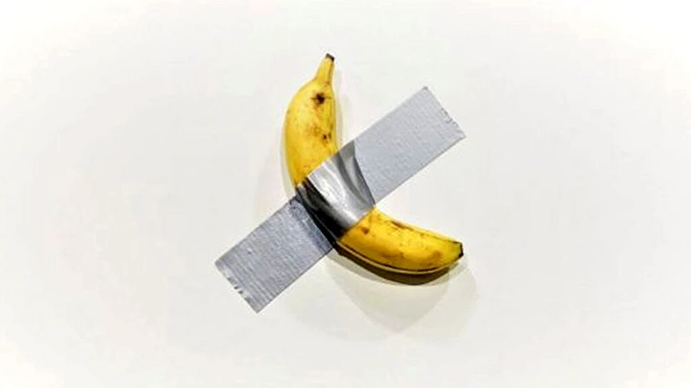 Banana lui Maurizio Cattelan. Cel mai scump fruct din lume, artă controversată de 6 milioane de dolari