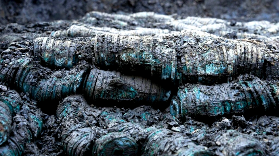 Tezaur masiv cu o tonă și jumătate de monede de bronz, găsit în China