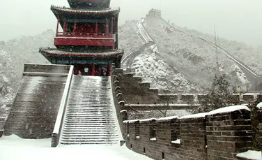 GALERIE FOTO: Marele Zid Chinezesc, acoperit cu zăpadă