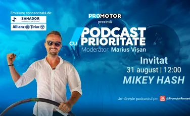 Mikey Hash vine la „Podcast cu Prioritate” #111 by ProMotor. Despre cei 3 ani petrecuți pe ocean, întoarcerea în România, BMW, motociclete, aviație