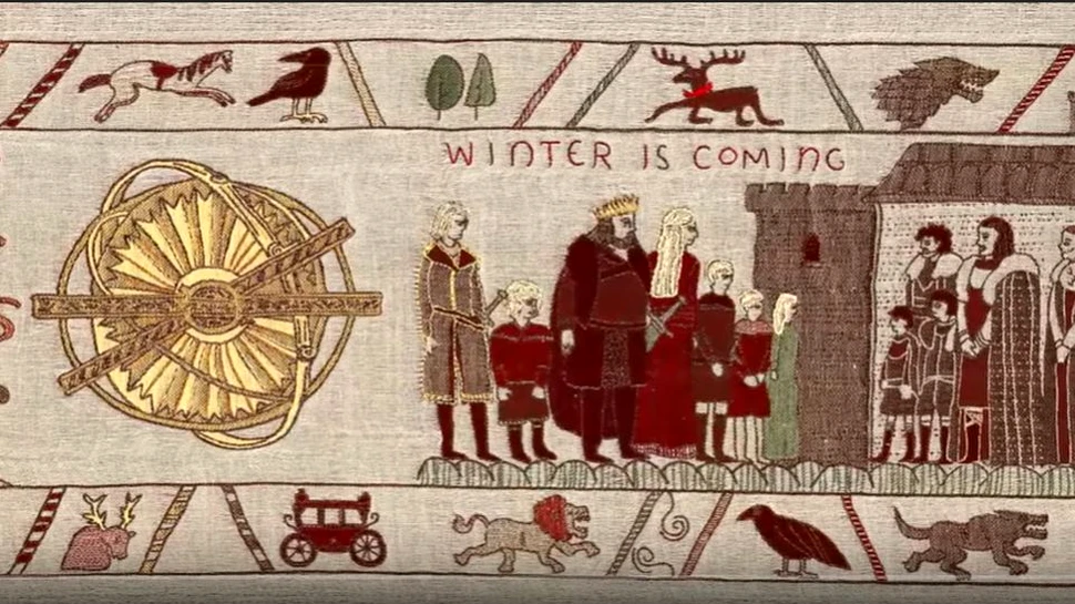 O tapiserie de aproape 90 de metri cu rezumatul „Game of Thrones”, expusă în Bayeux, Franţa