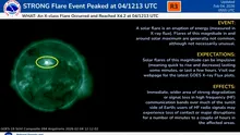 O nouă erupție solară colosală a declanșat pene radio în sudul Europei