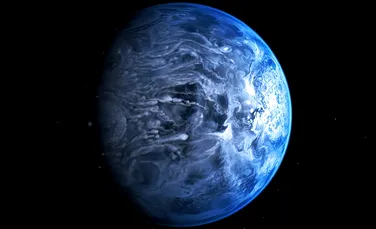 Astronomii au descoperit o exoplanetă albastră unde plouă cu sticlă, iar vântul bate cu 7.000 km/oră