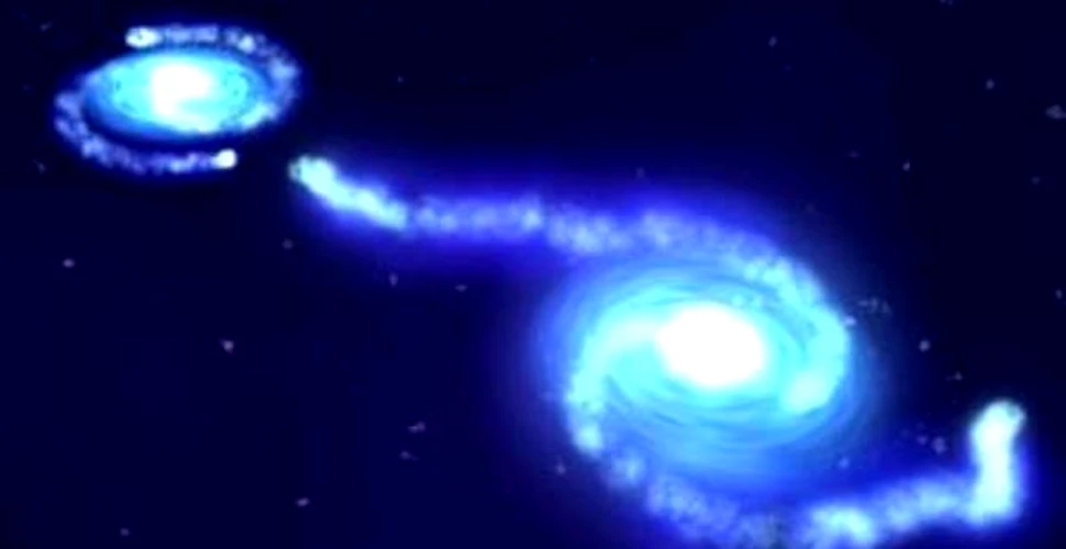 Gaurile negre sunt afectate de coliziunile galactice