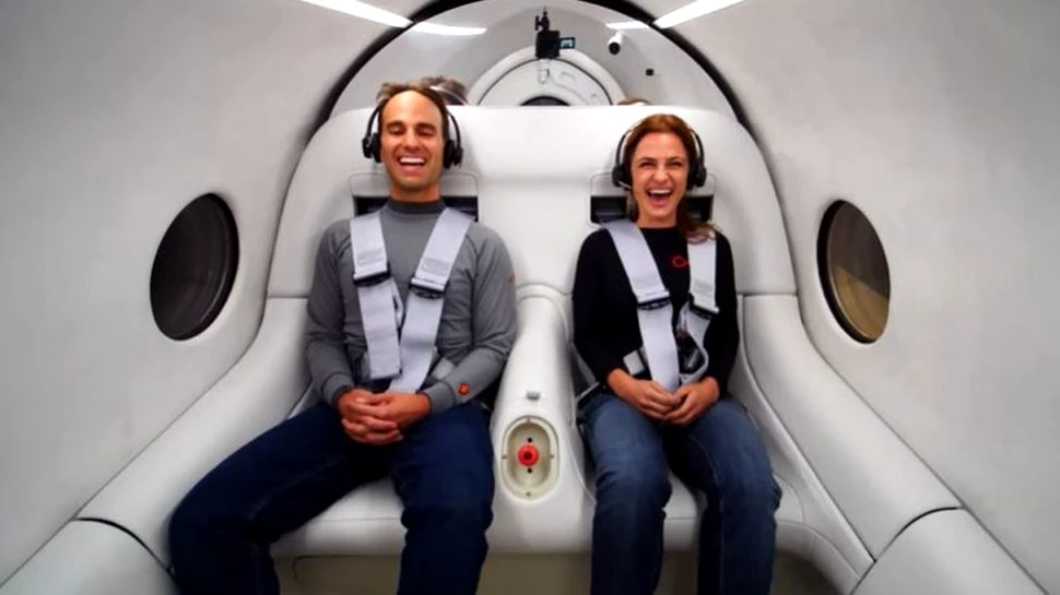 Primul test cu pasageri al proiectului Virgin Hyperloop: Ce viteză a atins capsula în doar 15 secunde