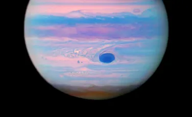 Fotografie hipnotizantă cu planeta Jupiter, surprinsă de Telescopul Hubble