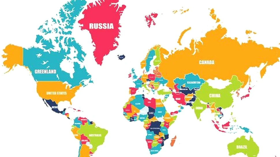 Eşti priceput la geografie? Descifrează atunci o hartă INEDITĂ a lumii – FOTO