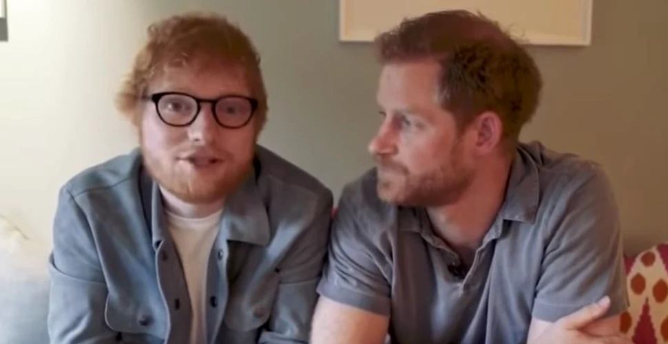 Roşcaţii Ed Sheeran şi prinţul Harry, într-o campanie pentru sănătatea mintală