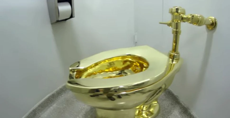 Variant tolerance lip Vas de toaletă din aur, instalat la Palatul Blenheim
