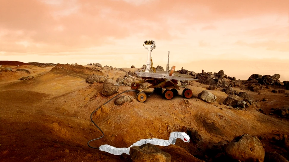 Marte, planeta şerpilor de metal: cercetătorii dezvoltă roboţi serpentiformi destinaţi explorării Planetei Roşii (VIDEO)