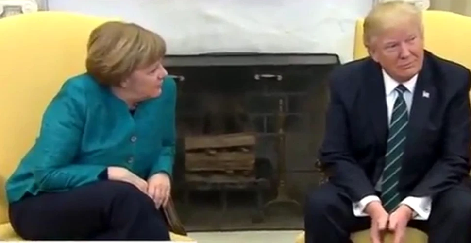 Donald Trump a părut să IGNORE cererea de a da mâna cu Angela Merkel – VIDEO