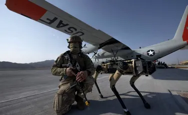 Forțele Aeriene ale SUA folosesc câinii roboți pentru a-și apăra bazele militare