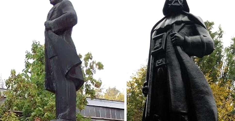 Statuia lui Lenin din Odessa a fost acaparată de cea a lui Darth Vader – VIDEO