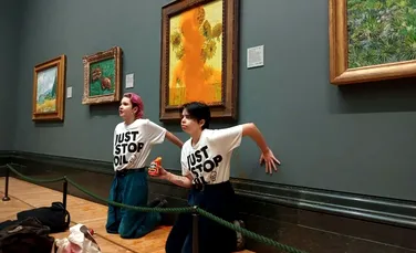 Activiștii au aruncat cu supă peste tabloul „Floarea-soarelui” a lui Van Gogh