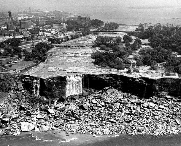Oprirea cascadei Niagara a avut loc în anul 1969