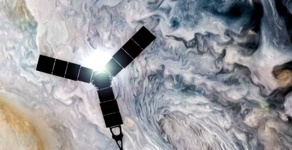 VIDEO + FOTO. NASA a prezentat imagini uimitoare cu polul nord al planetei Jupiter. Fenomenul bizar care are loc în atmosfera densă a gigantului gazos