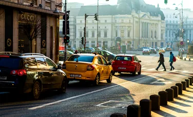 Calea Victoriei este una dintre cele mai poluate artere din București