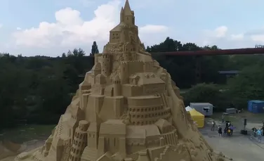 Un castel de nisip de dimensiuni impresionante a intrat în Cartea Recordurilor Guiness