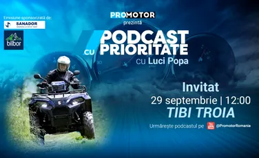 „Podcast cu Prioritate” #82 by ProMotor. Tiberiu Troia povestește despre motociclete, trafic și cultura moto în România