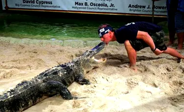 Cate lucruri incredibile poti face cu un crocodil? (FOTO)