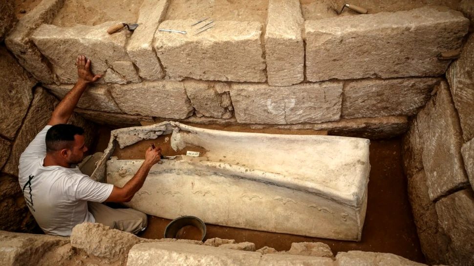 Descoperirea făcută de arheologi într-o necropolă romană intactă din Fâșia Gaza