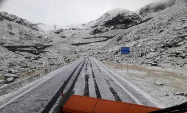 Prima zăpadă pe Transfăgărăşan şi Transalpina