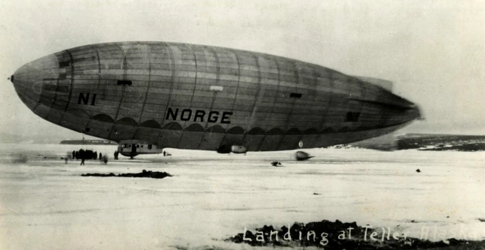 Emblematicul zbor al lui Norge, prima aeronavă care a ajuns la Polul Nord