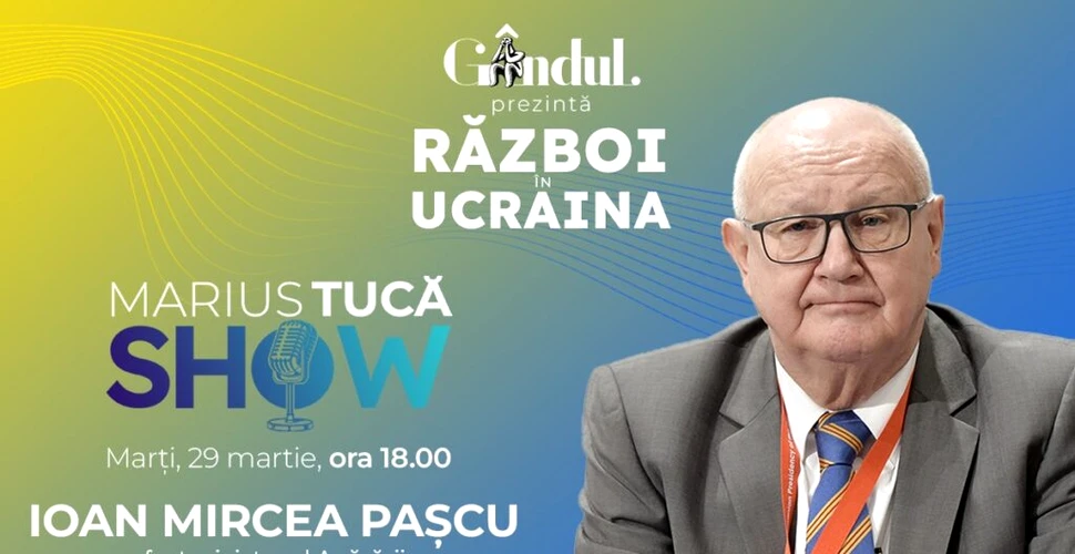 Marius Tucă Show începe marți, 29 martie, de la ora 18.00, live pe gandul.ro cu o nouă ediție specială