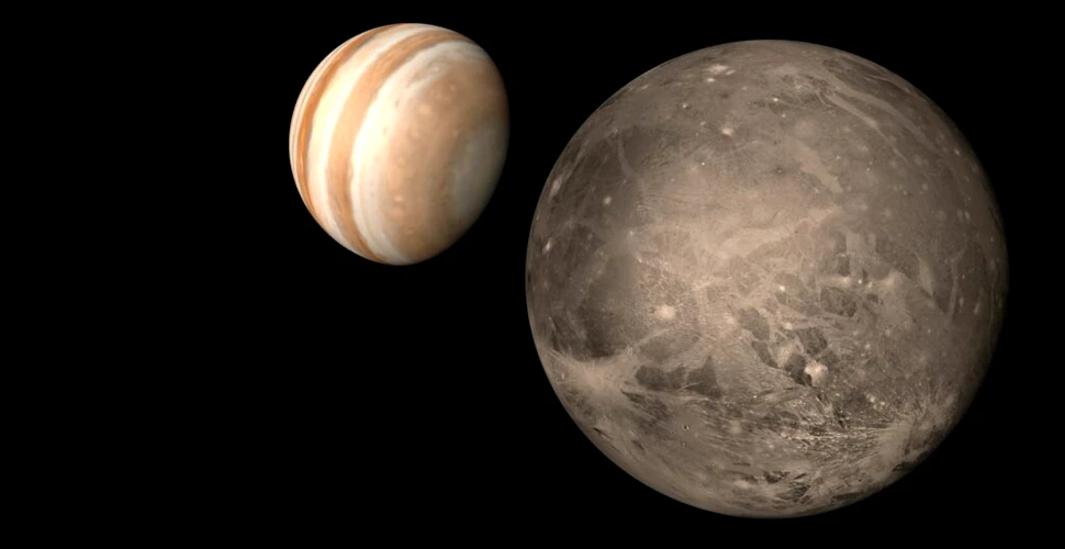 Sonda Juno a observat săruri și substanțe organice pe Ganymede